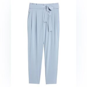 Athleta Light Blue Tie-Waist Trousers